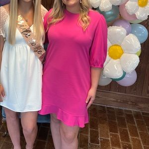 Large Women’s hot pink boutique dress